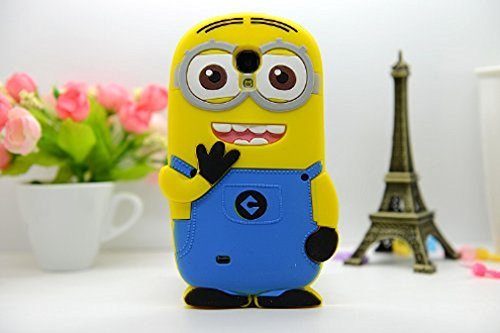 PAIAIP Case Yellow Minions Despicable Me 3D Soft Silicone Phone Case Cover for Samsung Galaxy S3 I9300