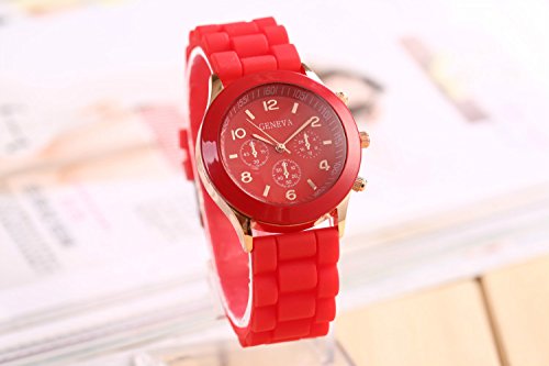 Domire Unisex Geneva Silicone Jelly Gel Quartz Analog Sports Wrist Watch