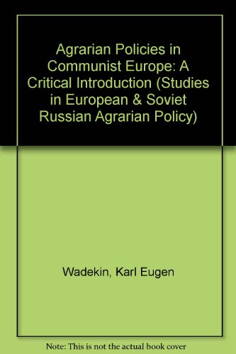 Algopix Similar Product 19 - Wadekin agrarian pol icies in commeur