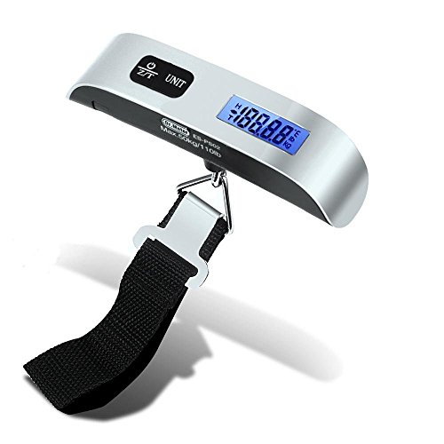 Bilancia Digitale Per Valigie Zs &ndash; Pesa Bagaglio LCD 40kg Con Gancio &ndash; Nuova