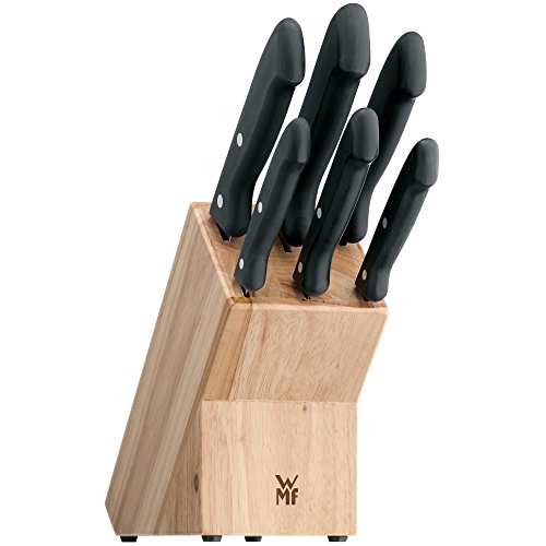 WMF Messerset Messerblock 7-teilig Classic Line, schwarz