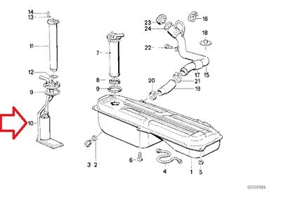 

BMW Genuine Fuel Pump (Pre-Supply Pump) - In-Tank Suction Device for 318i 325e 325i M3