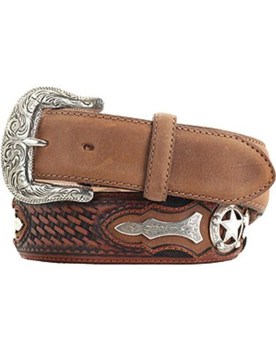 Justin Men's Odessa Star Leather Belt - C10765