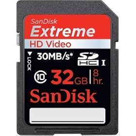 SanDisk Extreme 32GB SecureDigital SDHC UHS-1 Class 10 Memory Card