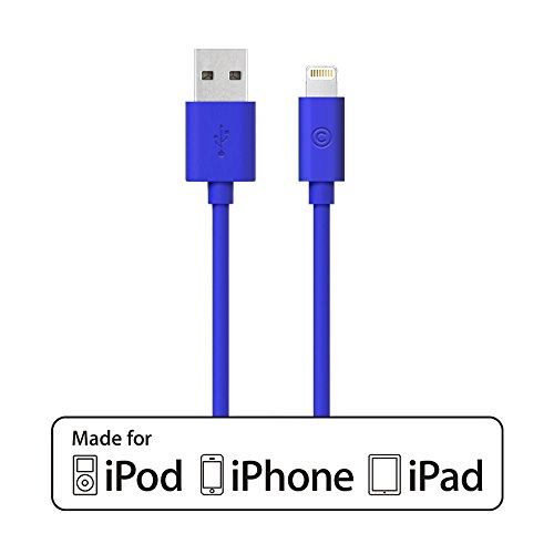 LABC Apple-Certified MFi Lightning Cable Sync & Charge Color Cable 6 ft / 1.8m (LABC-507 Blue)