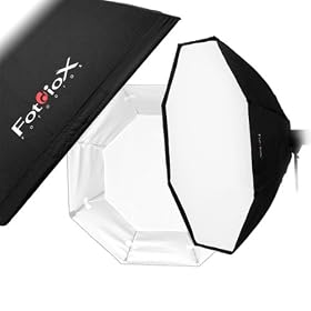 Fotodiox Pro 70 Octagon Softbox PLUS Grid (Eggcrate) for Studio Strobe/Flash with Soft Diffuser and Dedicated Speedring, for Multiblitz Varilux Strobe Light, Soft box, Speed Ring