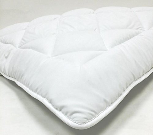 

Fully Reversible (Double Life)-1" Down Alternative Mattress Topper / Pad- w/ Stay Tight Anchor Straps (Full)