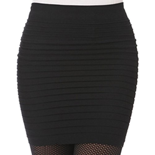 Encounter Stretch Simple Cotton Blend Mini Skirt Minijoup Basic Plain Skirt