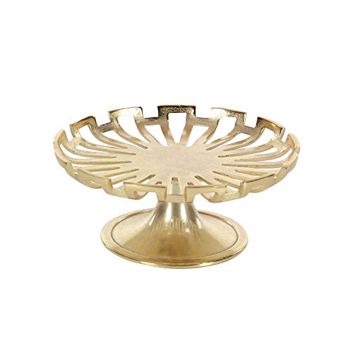 Algopix Similar Product 12 - Benzara Radiant Cake Plate in Golder