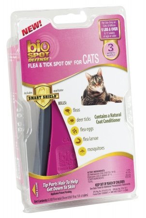 

Farnam Pet - Bio Spot Defense Flea Tick Spot On For Cats- Over 5 Pounds 3 Month - 100509373
