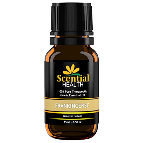 Frankincense Essential Oil By Scential Health 15ml (.5oz) 100% Certified Pure Therapeutic Grade Essential Oil With No Fillers, Bases or Additives AND ZERO Carrier Oils