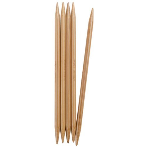 ChiaoGoo Double Point 6-inch (13cm) Bamboo Dark Patina Knitting Needle; Size US 7 (4.5mm) 1036-7