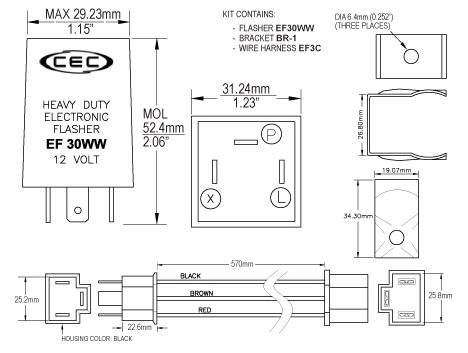 WigWagger 240 Headlight Alternating Flasher Relay - 240W, 150 FPM, Works With LED/Halogen, 12-24V