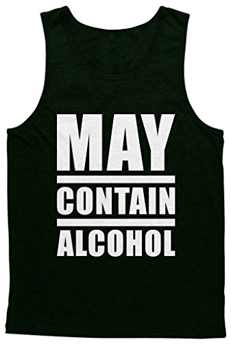 Blittzen Mens Tank Top May Contain Alcohol