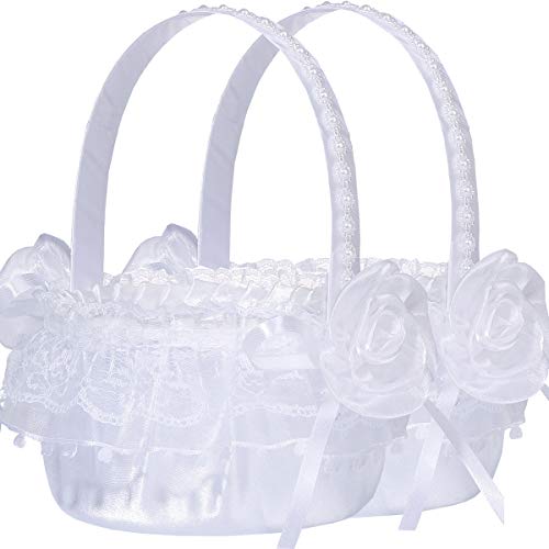 Algopix Similar Product 7 - MA Decor Flower Girl Basket Set of 2