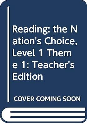 Houghton Mifflin Reading, Grade 1, Teacher's Edition (A Legacy of Literacy)