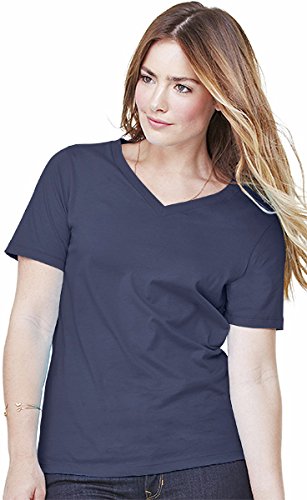 Bella Ladies 4.2 oz. Missy Short-Sleeve V-Neck Jersey T-Shirt