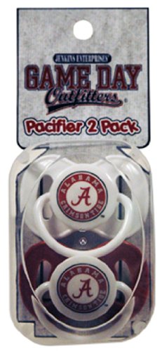 NCAA Alabama Crimson Tide Infant Pacifier (2 Pack)