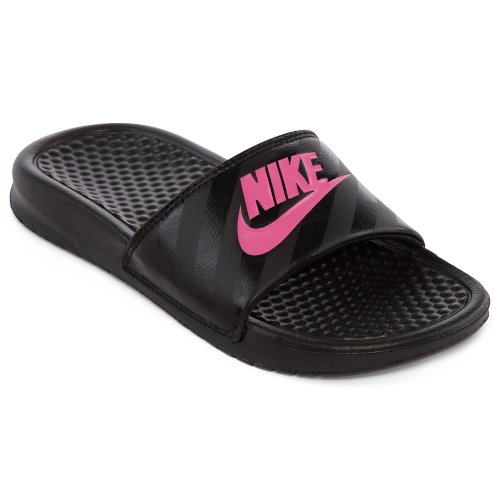 

NIKE WOMENS BENASSI JDI Sandals Black/White