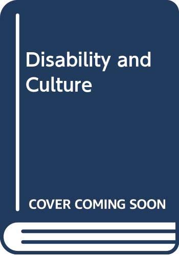 Disability and Culture by Benedicte Ingstad