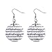 New Musical Sheet Music Dangle Button Earrings Jewelry 13690090