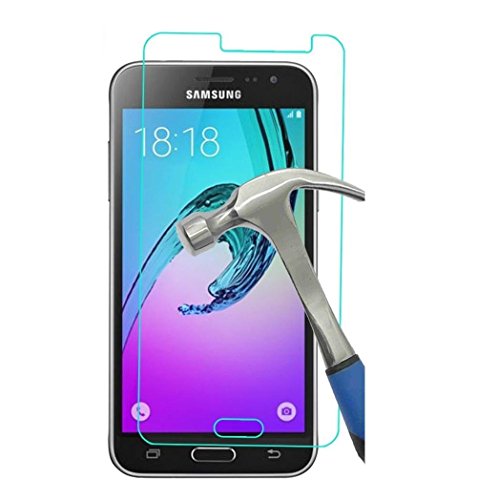 Galaxy J3, Galaxy J3 V, Galaxy Sol Screen Protector, Asmart 9H Hardness Tempered Glass Screen Protector for Samsung Galaxy J3, J3V, Galaxy Amp Prime, Galaxy Express Prime, Bubble-Free (Clear)