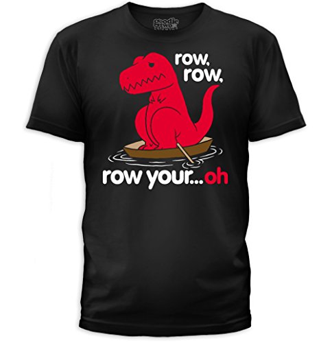 Sad Tyrannosaurus T Rex Dinosaur Dino Row Row Your Boat Oh Short Arm T-shirt