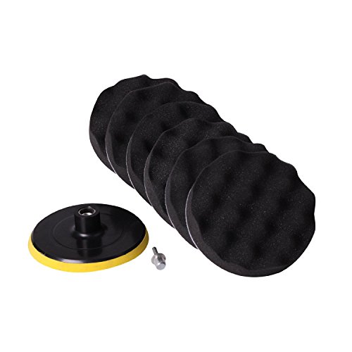

New Wavily Buffer Polishing Pad+5/8"-11 Thread Grip Backing pad Set--- 6" (150mm) Kit