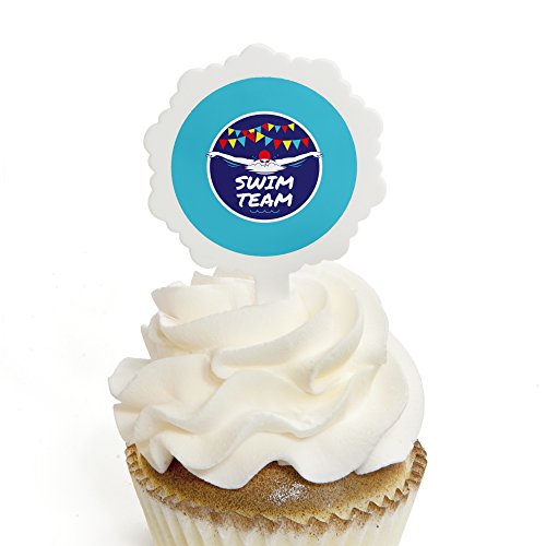 Algopix Similar Product 3 - Making Waves  Swim Team  Cupcake