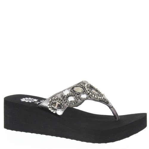 

Yellow Box Brona Women's Sandal 6 B(M) US Pewter