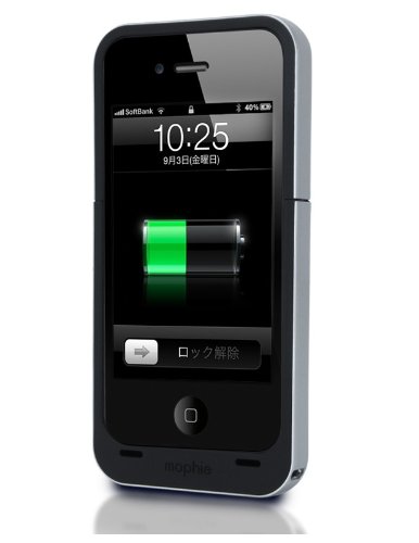 Juice Pack Air for iPhone 4 ブラック MOPーPH