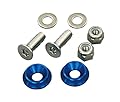 ポッシュ(POSH) ナンバープレート固定用トルクステーパーボルト&ナットセット ステンレス/ブルー 200370