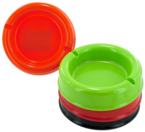 

Plastic Ashtray [12 Pieces] *** Product Description: Plastic Ashtray In Assorted Bright Colors. ***