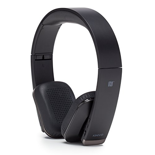 Kinivo URBN Premium Bluetooth Wireless Headphones - NFC Pairing, Powerful AptX HD Sound, Wireless Audio Streaming and Hands-Free Calling for...
