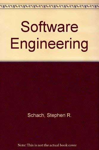 Software Engineering (Applied College Mathematics Series) by Stephen R. Schach