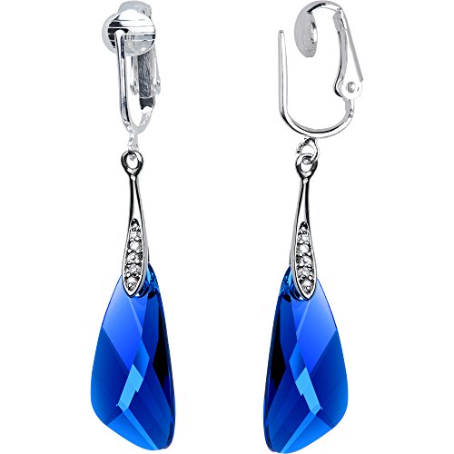 Body Candy Handcrafted Crystal Inspire Clip On Earrings Created with Swarovski Crystals