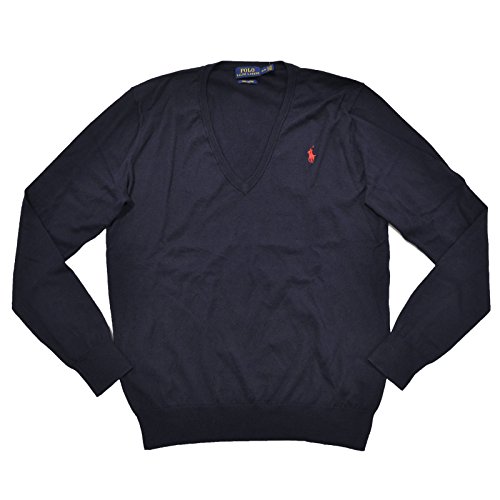 Polo Ralph Lauren Womens Pima Cotton V-Neck Sweater