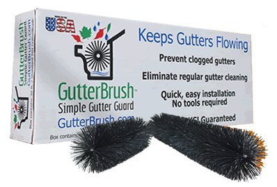 GutterBrush 15 Ft. Gutter Guard Pack for Standard 5 Inch Rain Gutters (Made In the U.S.A.)