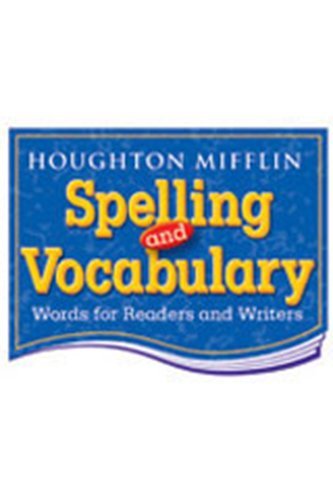 Houghton Mifflin Spelling and Vocabulary: Student Book (consumable) Grade 5 1998 by HOUGHTON MIFFLIN