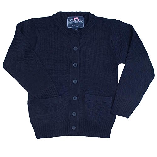 French Toast Girls School Uniforms Anti-Pill Crew Neck Cardigan