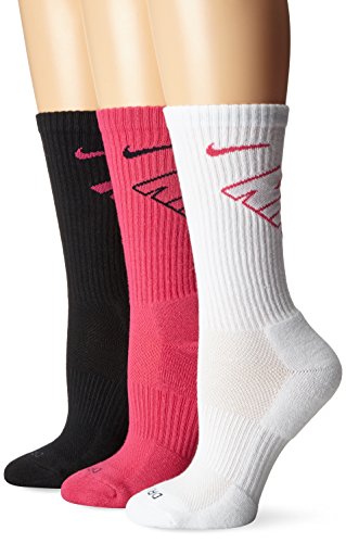 New Nike Unisex 3 Pack Dri-Fit Fly Crew Socks