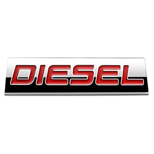 Algopix Similar Product 4 - Red LetterDiesel Logo Metal Decal