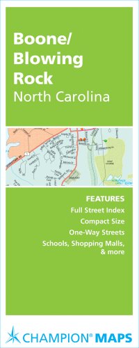 Rand McNally Boone, North Carolina Champion Map by Checkerboard Press