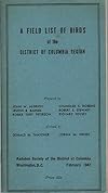 A field list of birds of the District of Columbia region