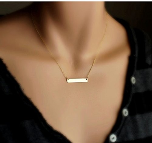 

LYEP New Single Short Necklace Bar Clavicle Chain Gold Plated Women