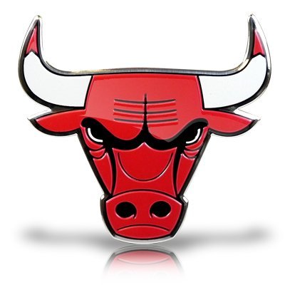 NBA Chicago Bulls Aluminum Color Auto Emblem
