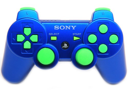 

Ps3 Blue/green Rapid Fire Modded Controller 30 Mode for COD Ghost Black Ops 2 Cod Mw3