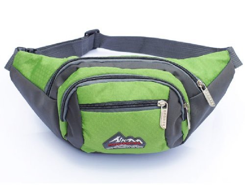 Vbiger Sports Bag 4 Zipper Pockets Waist Bag Fanny Chest Pack with Cell Phone Pouch & Automatic Umbrella & Small Personal Stuffs for Both Men and Vbiger Women Use