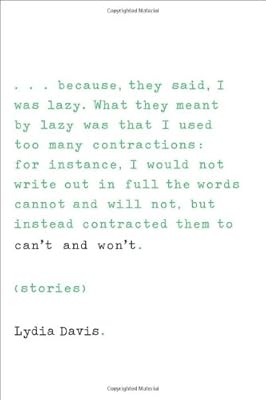 Can't and Won't: Stories