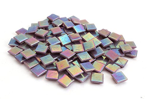 Milltown Merchants Iridescent Mosaic Tile (1 Pound, Purple - 4/10 Inch)